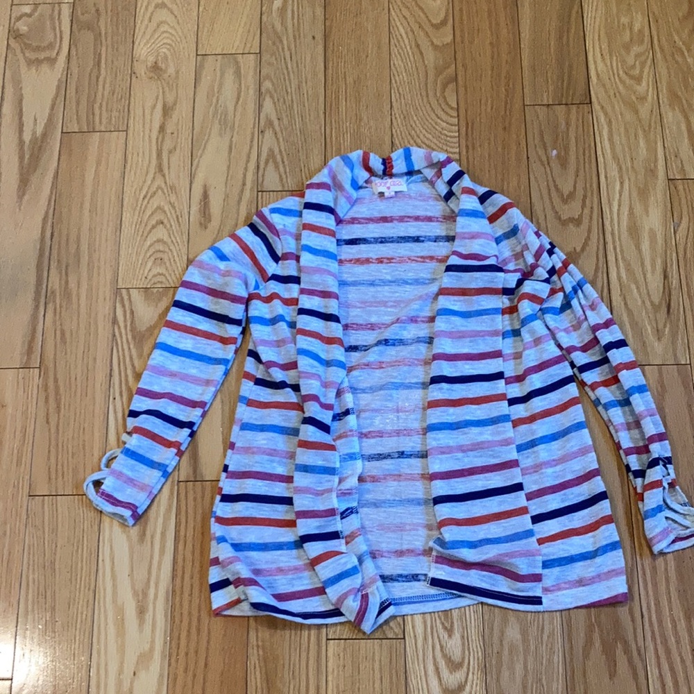 Girls striped cardigan
